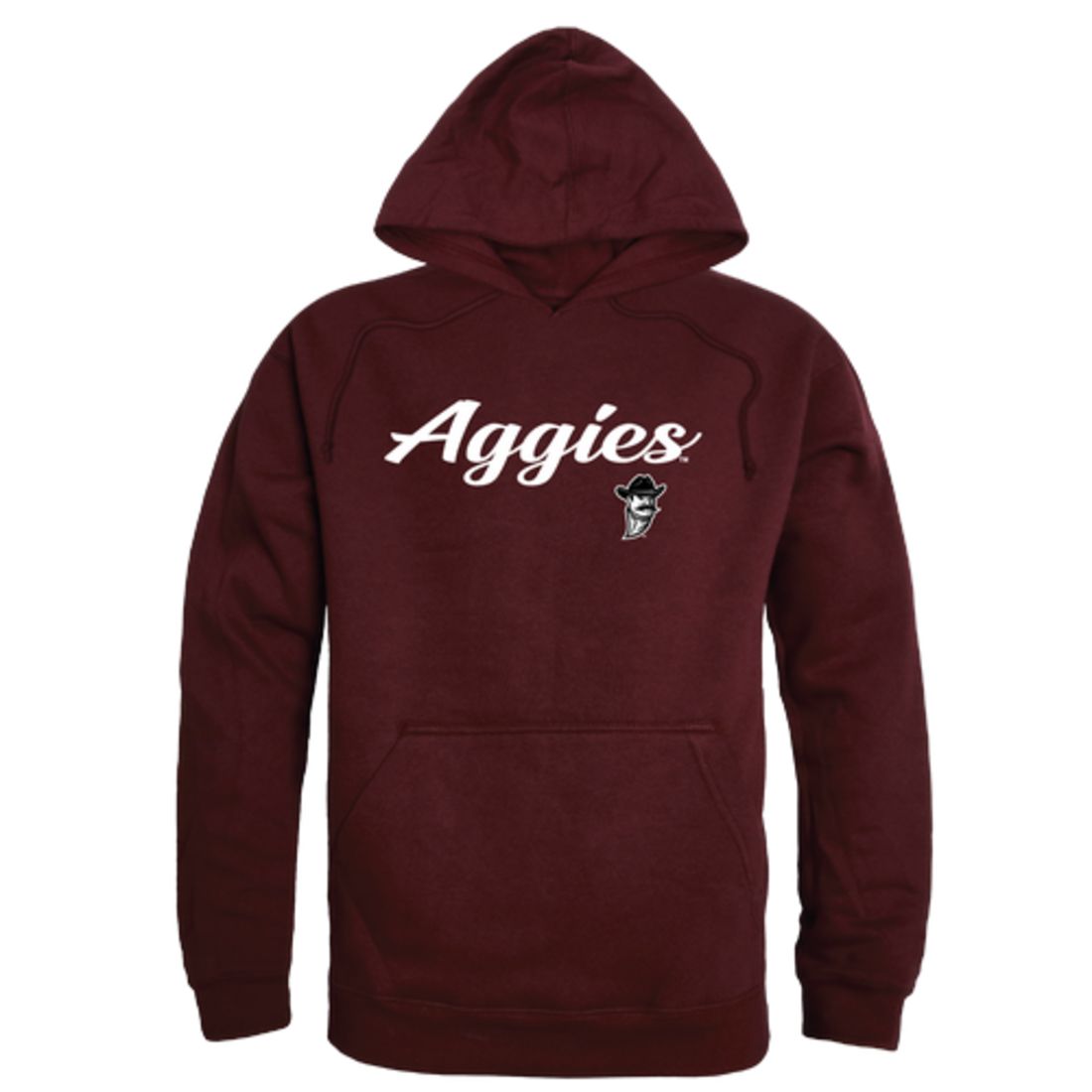 NMSU New Mexico State University Aggies Mens Script Hoodie Sweatshirt Black