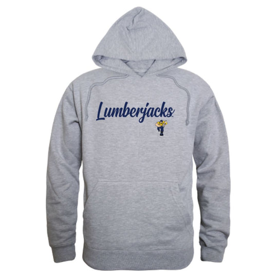 NAU Northern Arizona University Lumberjacks Mens Script Hoodie Sweatshirt Black