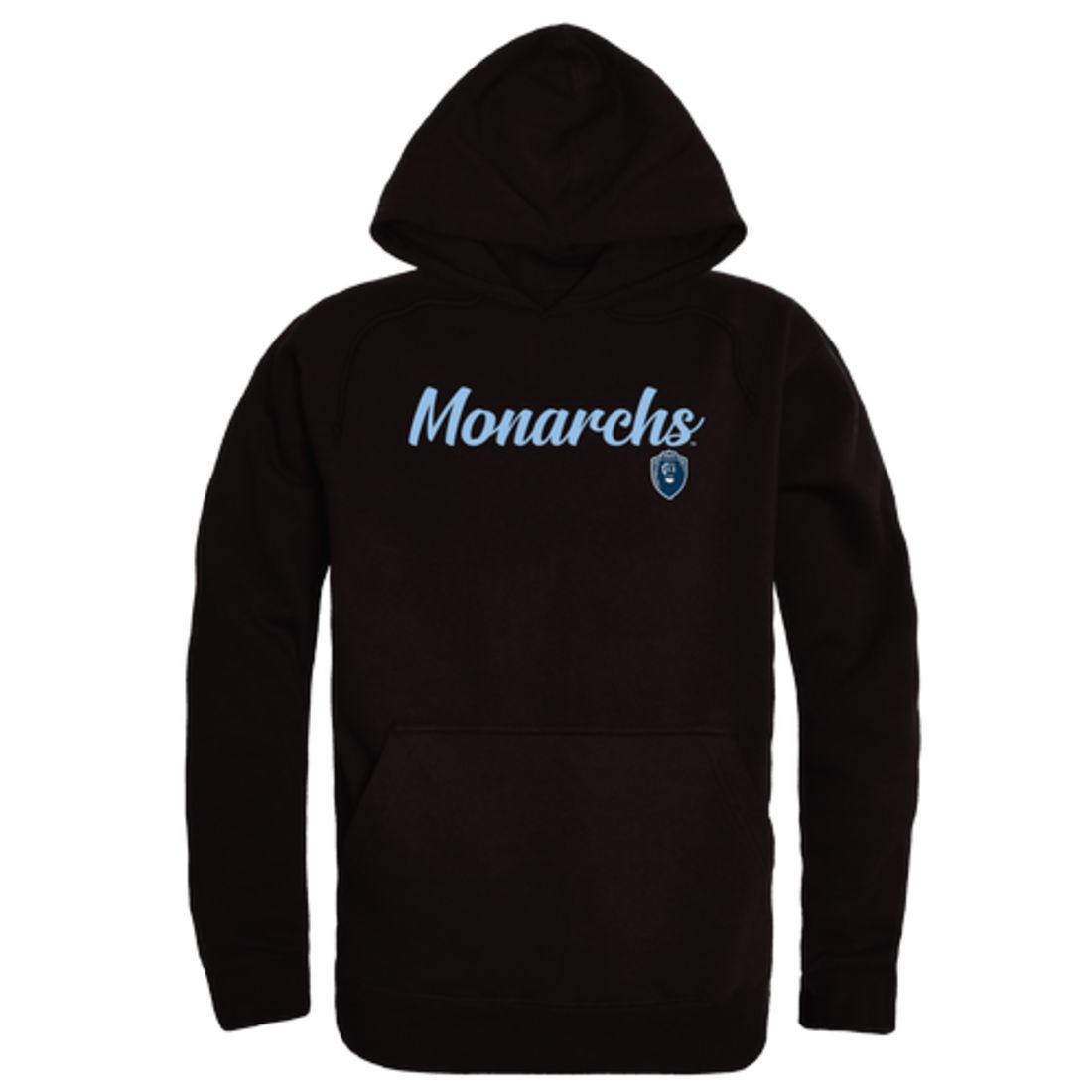 ODU Old Dominion University Monarchs Mens Script Hoodie Sweatshirt Black