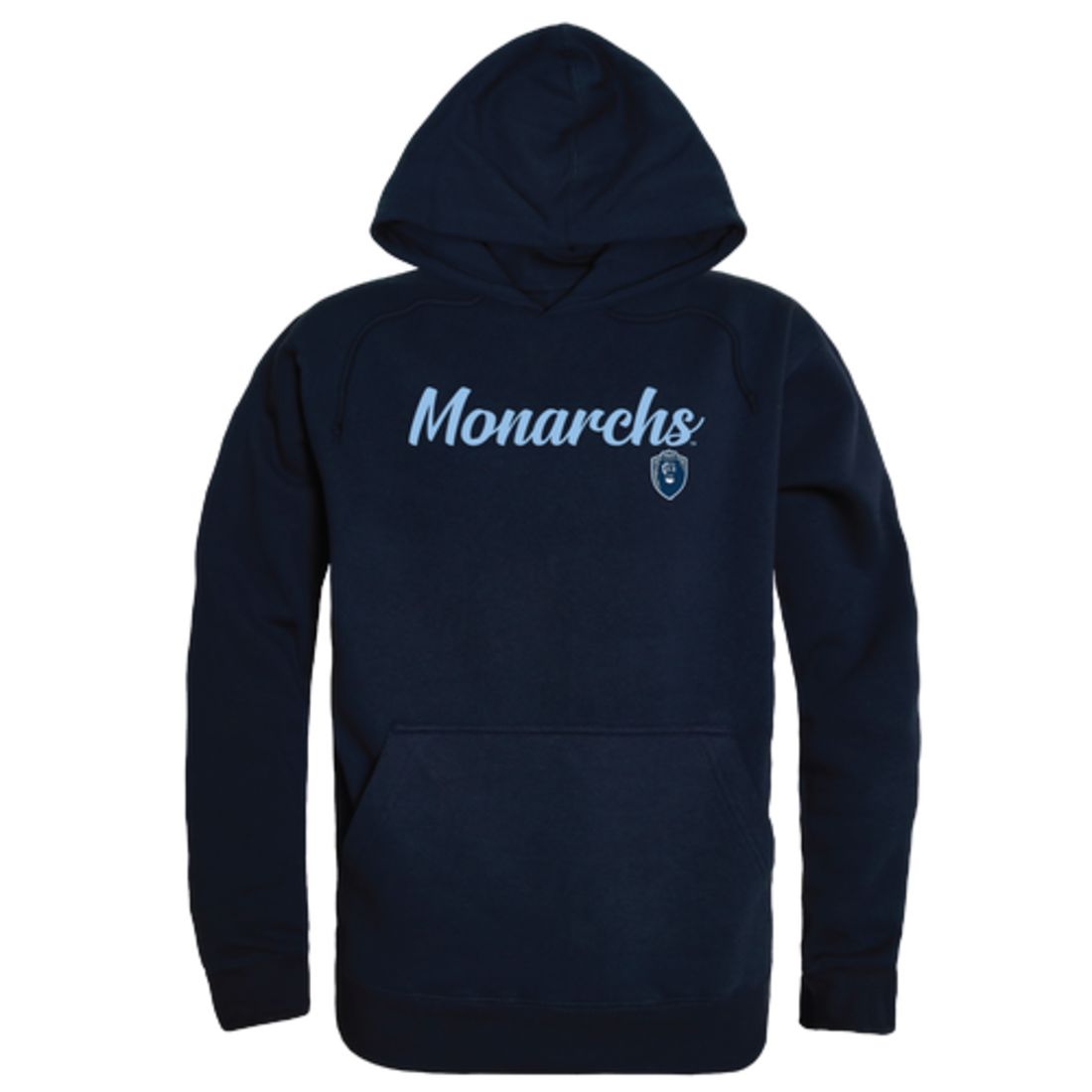 ODU Old Dominion University Monarchs Mens Script Hoodie Sweatshirt Black