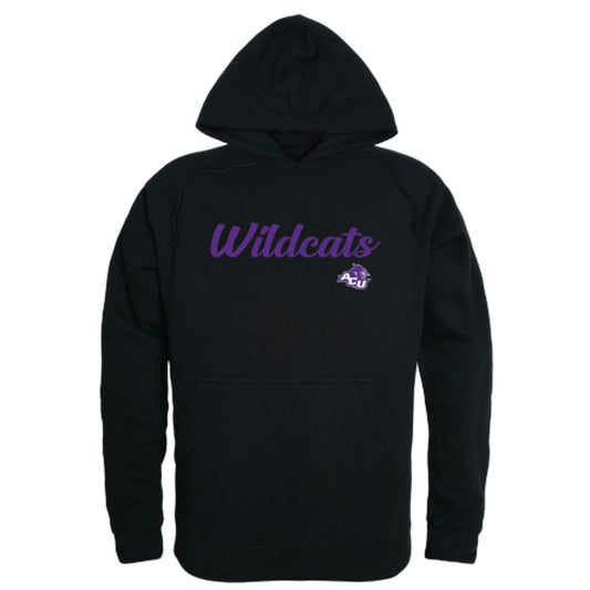 ACU Abilene Christian University Wildcats Mens Script Hoodie Sweatshirt Black