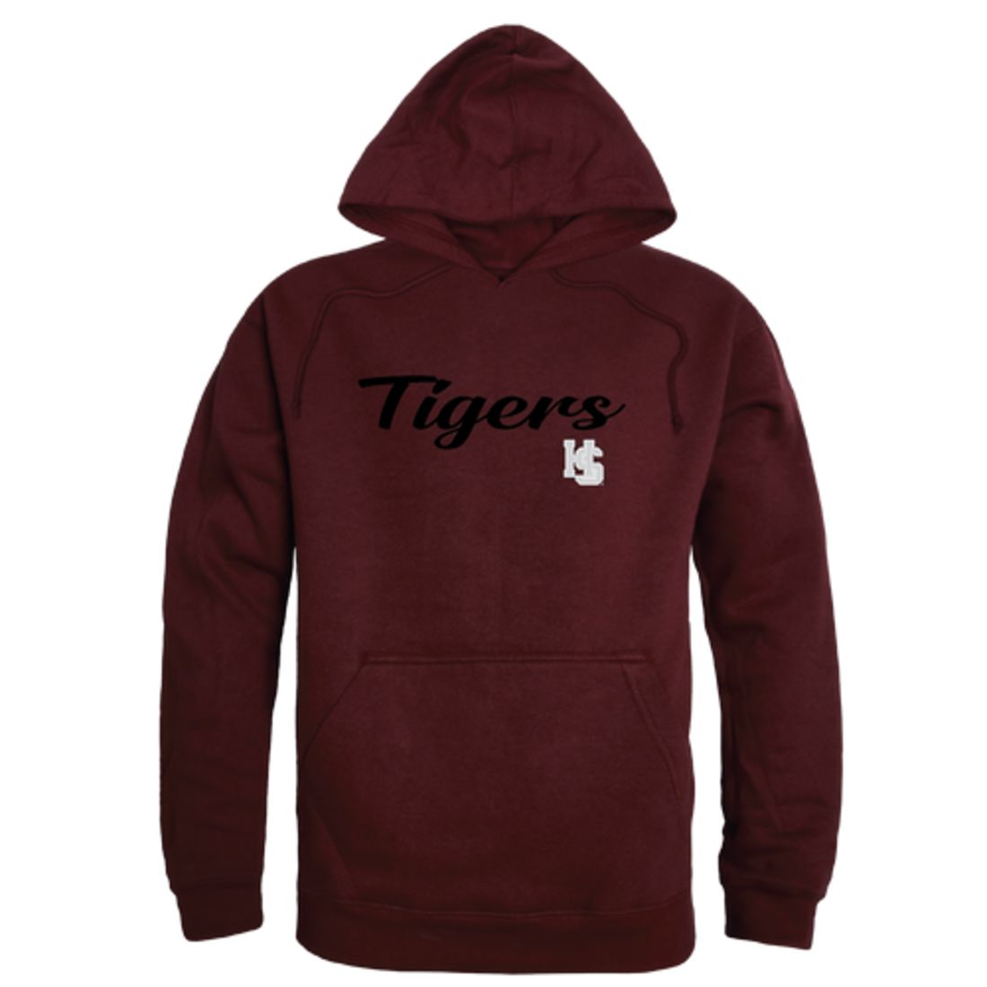 HSC Hampden-Sydney College Tigers Mens Script Hoodie Sweatshirt Black