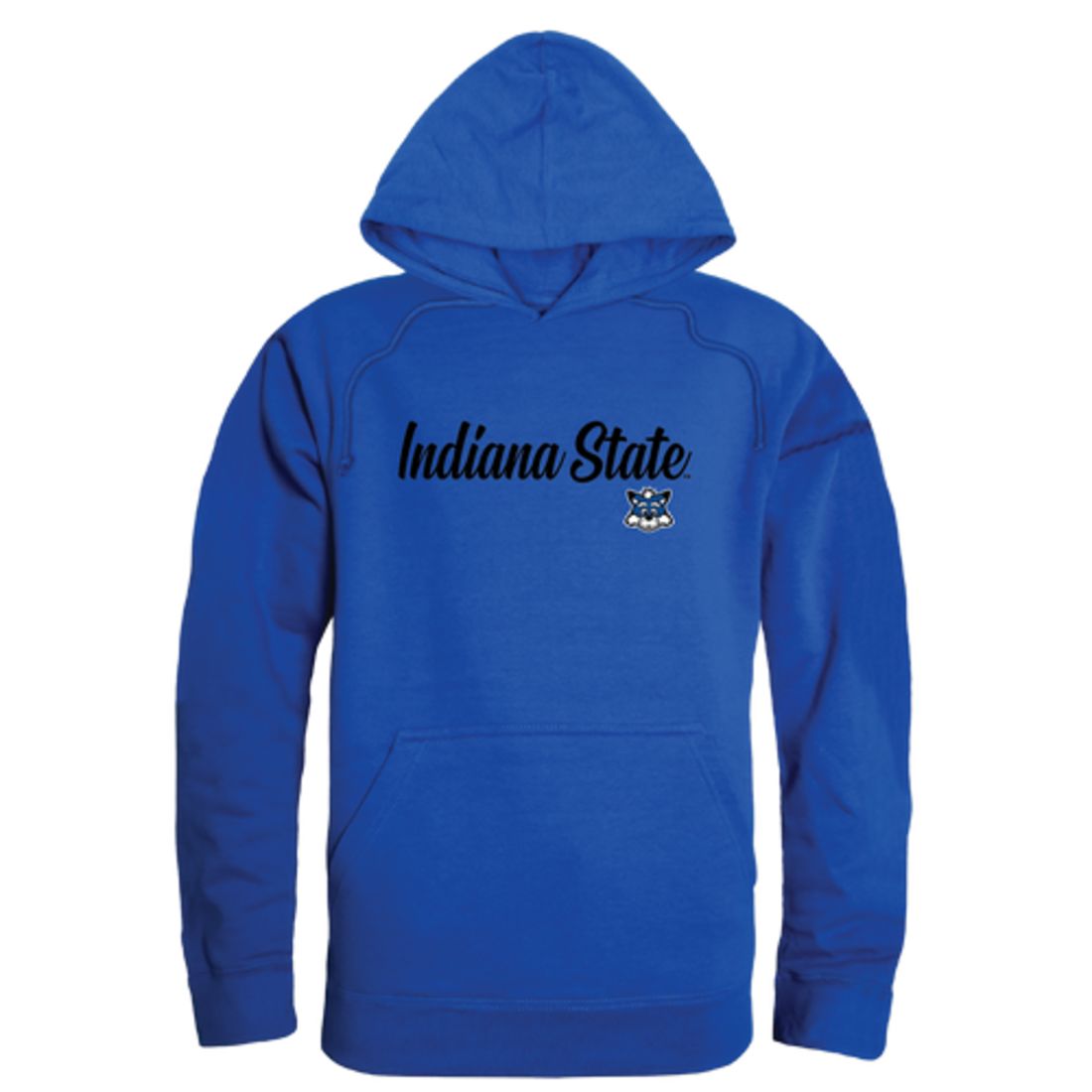 ISU Indiana State University Sycamores Mens Script Hoodie Sweatshirt Black