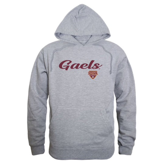 Iona College Gaels Mens Script Hoodie Sweatshirt Black