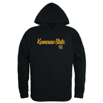 KSU Kennesaw State University Owls Mens Script Hoodie Sweatshirt Black