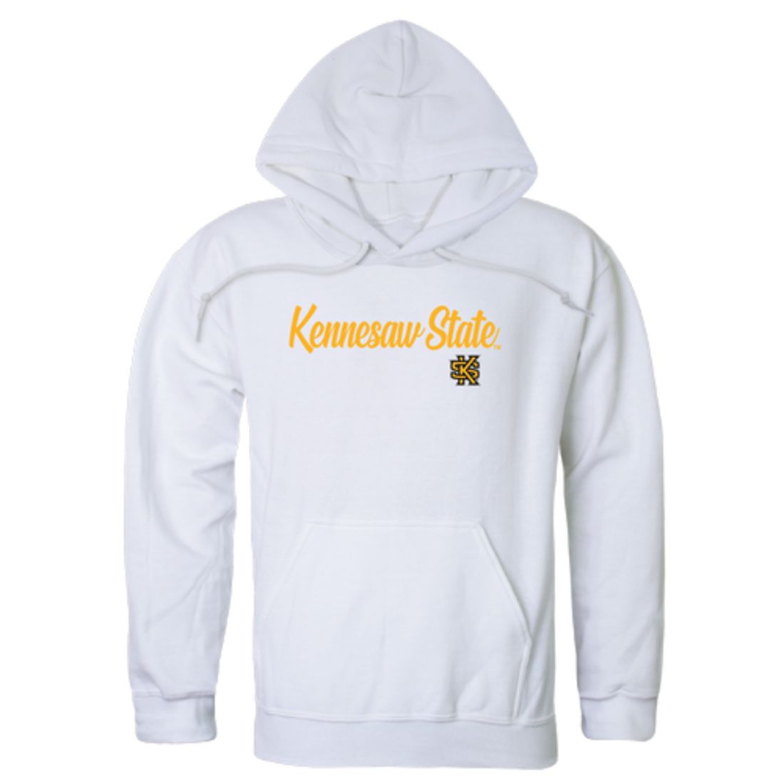 KSU Kennesaw State University Owls Mens Script Hoodie Sweatshirt Black