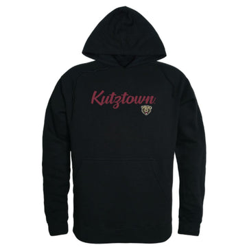 Kutztown University of Pennsylvania Golden Bears Mens Script Hoodie Sweatshirt Black