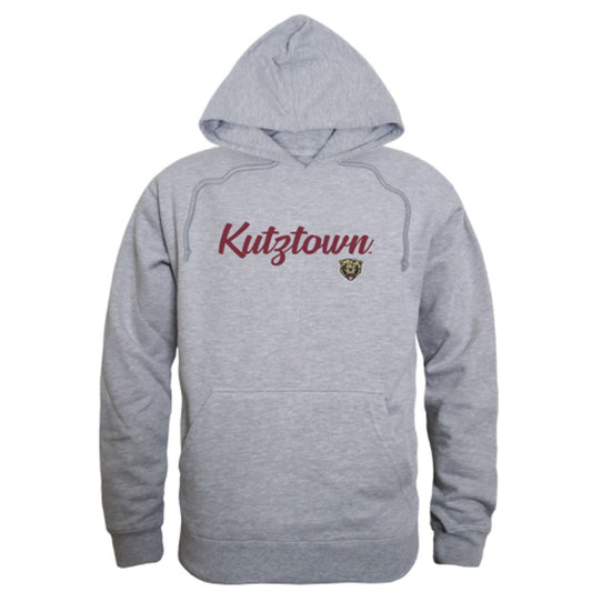 Kutztown University of Pennsylvania Golden Bears Mens Script Hoodie Sweatshirt Black