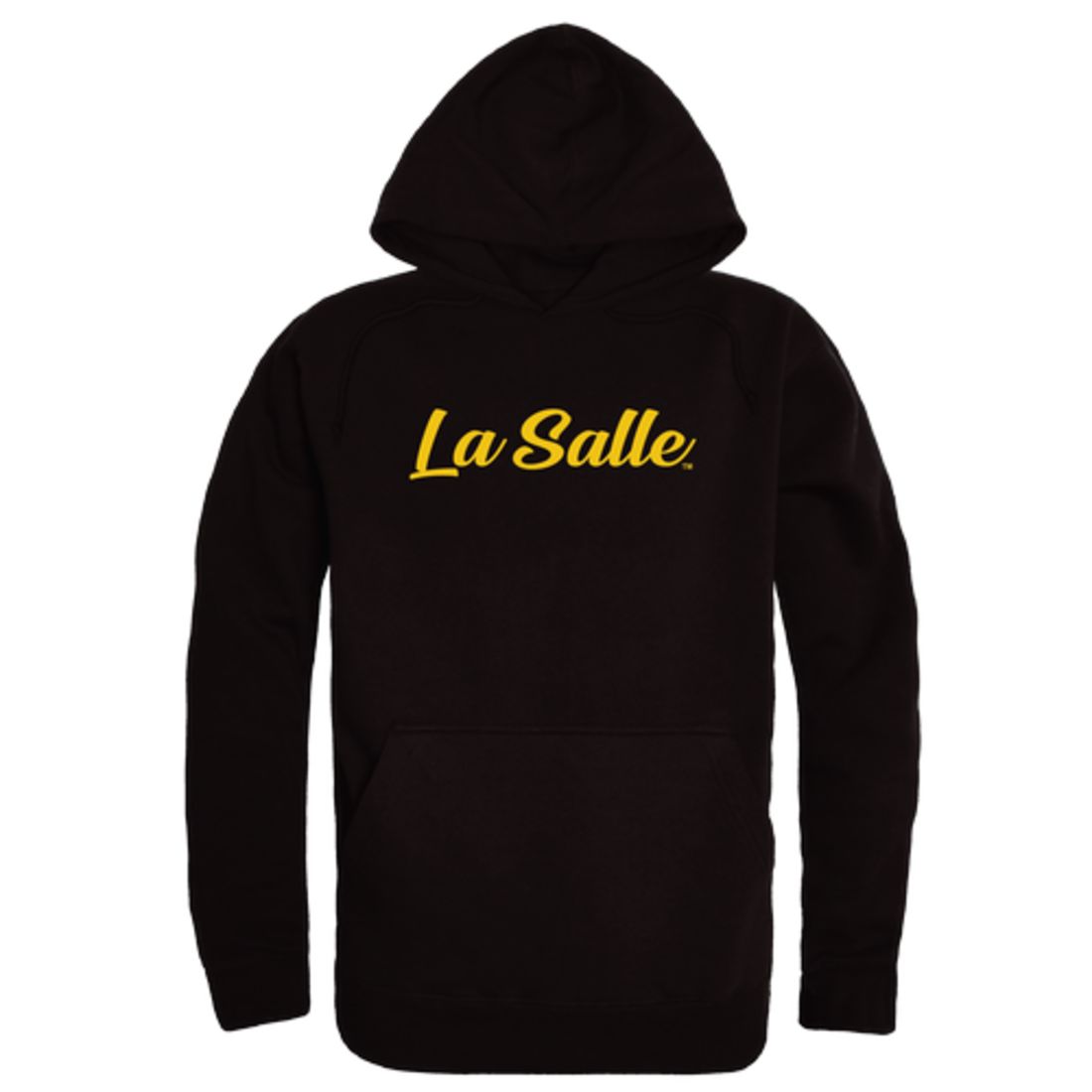 La Salle University Explorers Mens Script Hoodie Sweatshirt Black