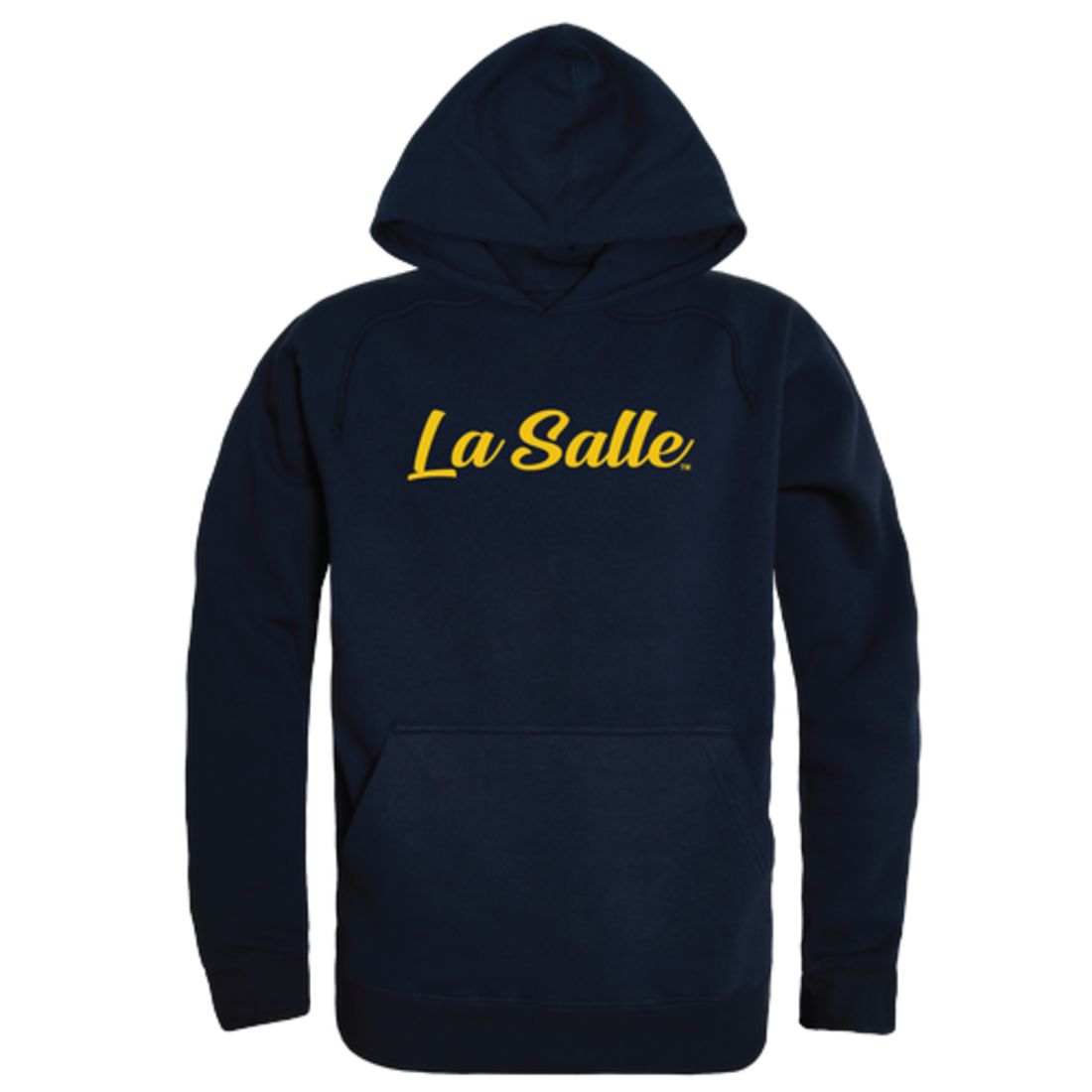 La Salle University Explorers Mens Script Hoodie Sweatshirt Black