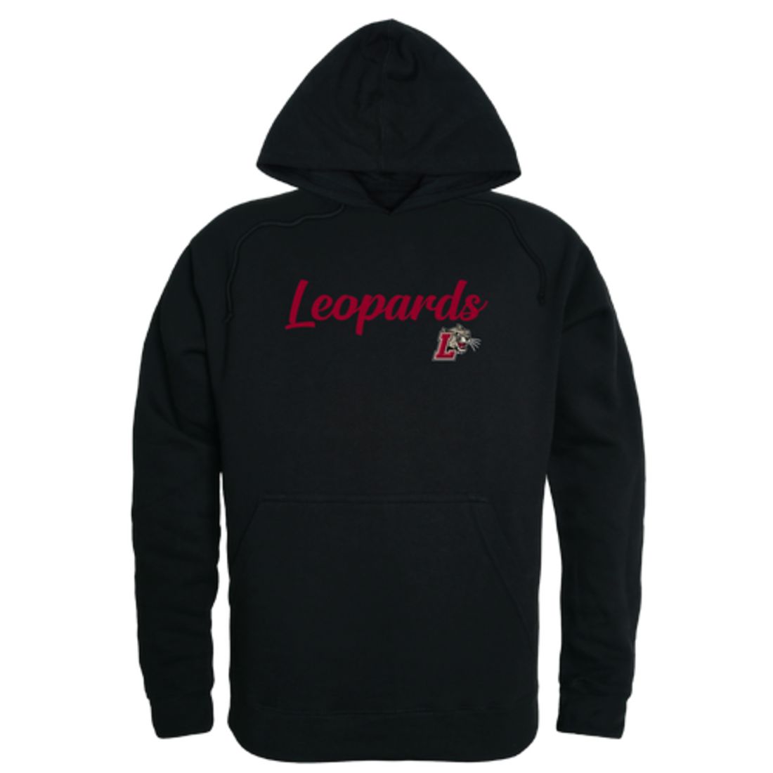 Lafayette College Leopards Mens Script Hoodie Sweatshirt Black