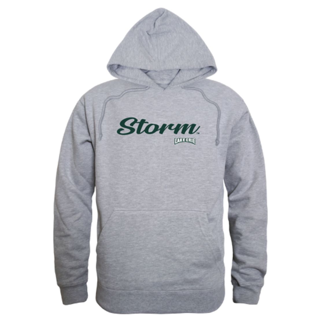Lake Erie College Storm Mens Script Hoodie Sweatshirt Black