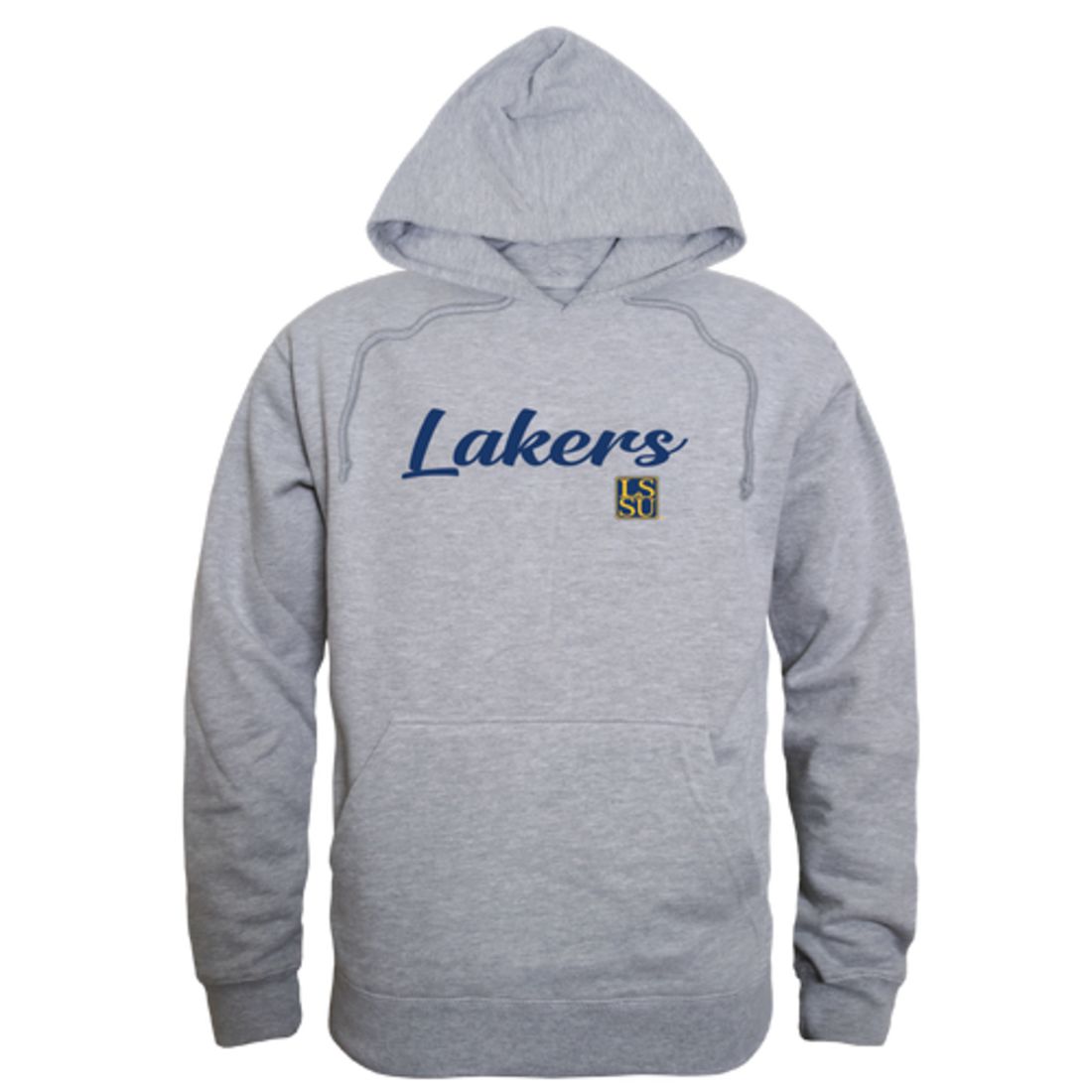LSSU Lake Superior State University Lakers Mens Script Hoodie Sweatshirt Black