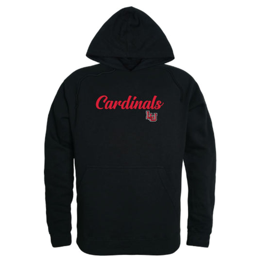 Lamar University Cardinals Mens Script Hoodie Sweatshirt Black