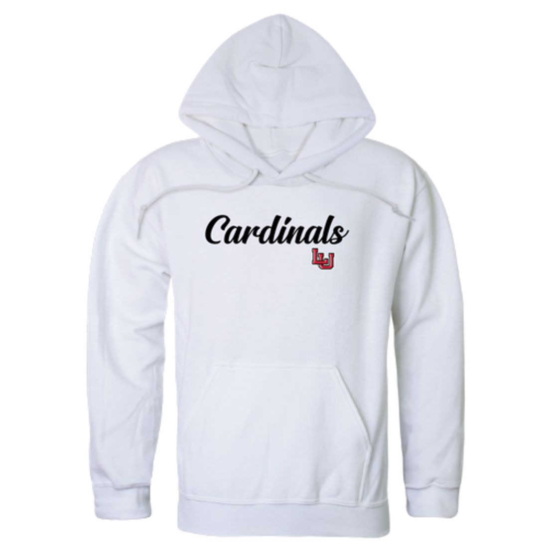 Lamar University Cardinals Mens Script Hoodie Sweatshirt Black