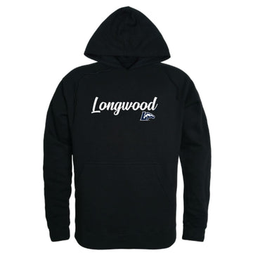 Longwood University Lancers Mens Script Hoodie Sweatshirt Black