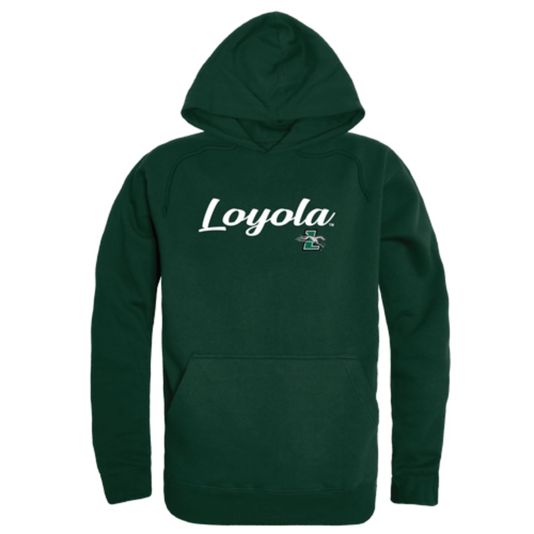 Loyola University Maryland Greyhounds Mens Script Hoodie Sweatshirt Black