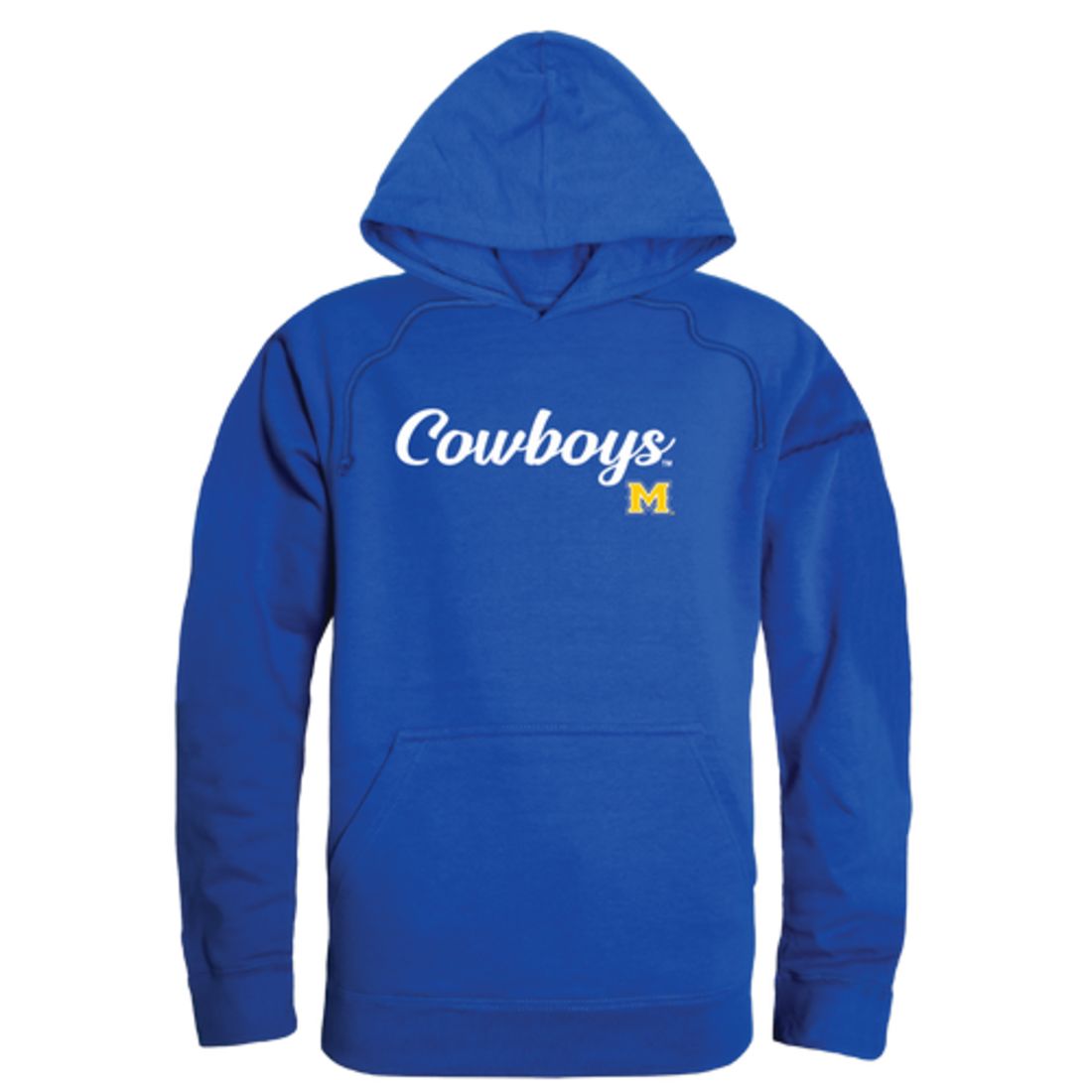 McNeese State University Cowboys and Cowgirls Mens Script Hoodie Sweatshirt Black