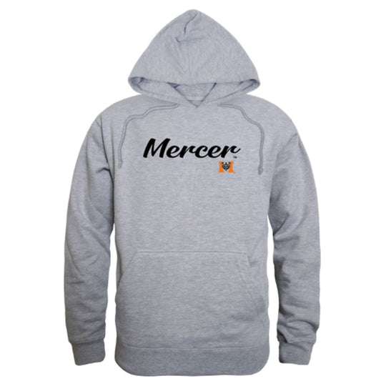 Mercer University Bears Mens Script Hoodie Sweatshirt Black