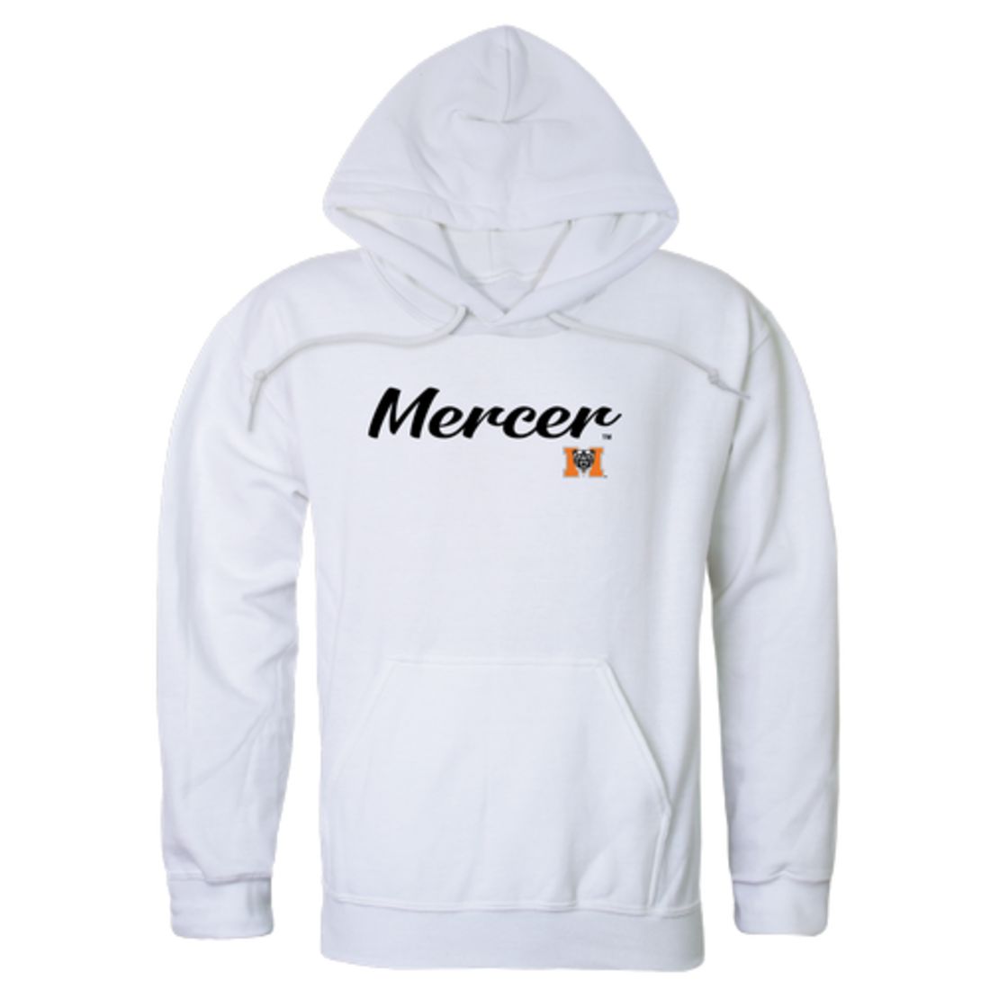 Mercer University Bears Mens Script Hoodie Sweatshirt Black