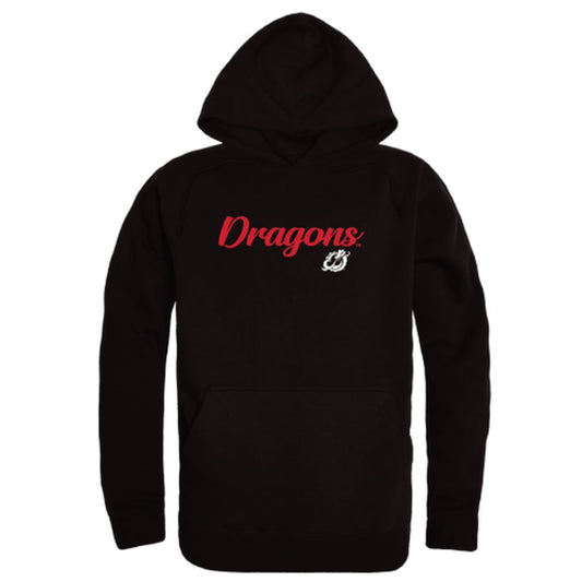 MSUM Minnesota State University Moorhead Dragons Mens Script Hoodie Sweatshirt Black