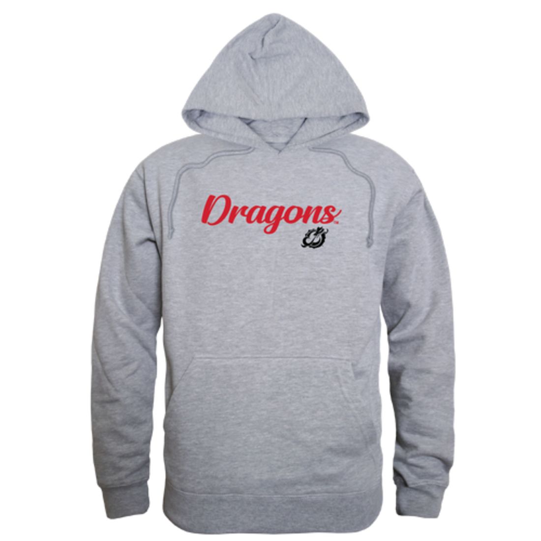 MSUM Minnesota State University Moorhead Dragons Mens Script Hoodie Sweatshirt Black