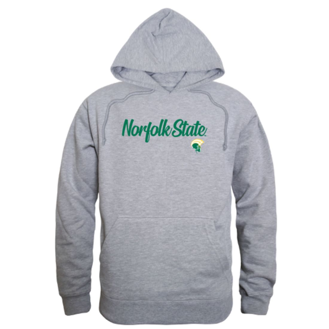 NSU Norfolk State University Spartans Mens Script Hoodie Sweatshirt Black