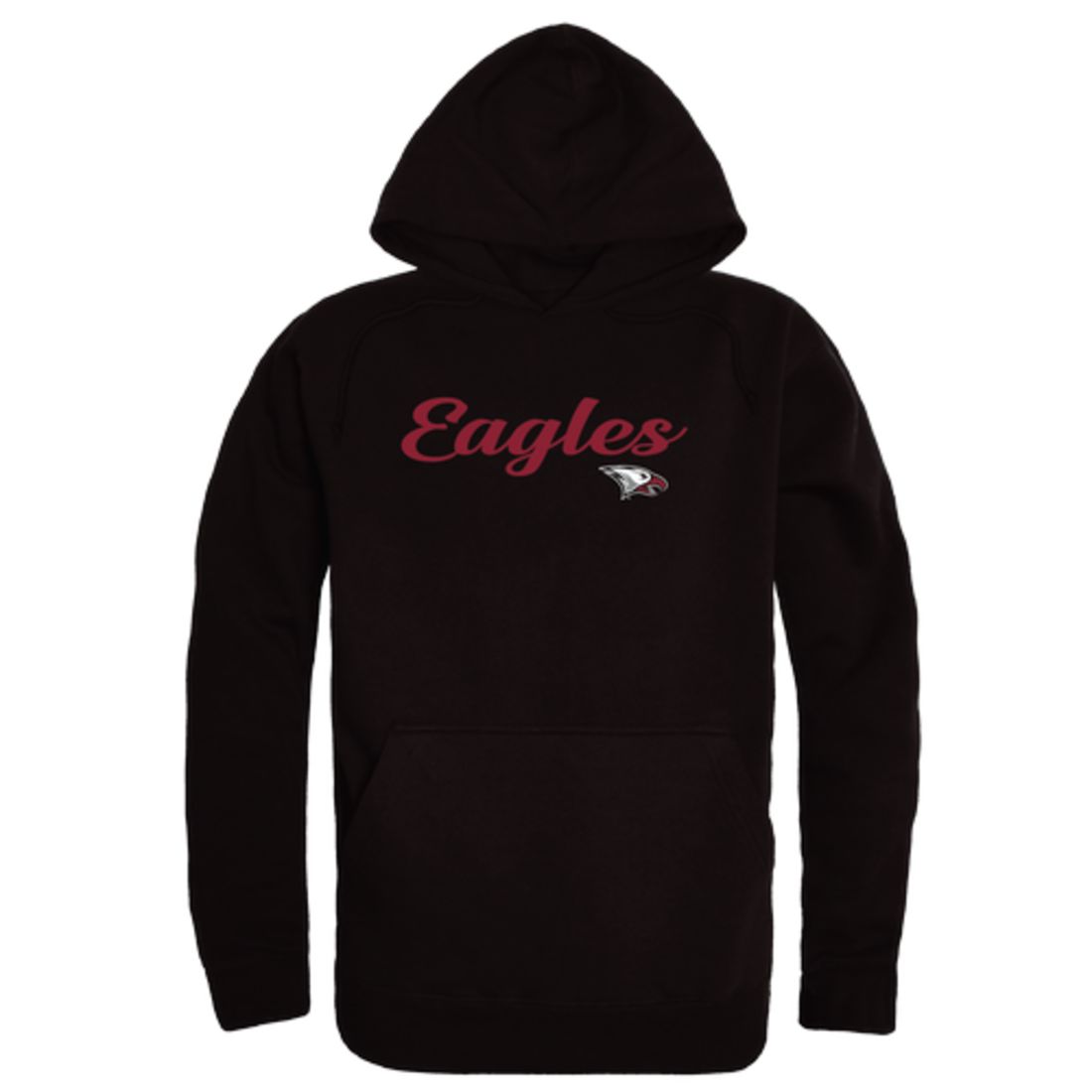 NCCU North Carolina Central University Eagles Mens Script Hoodie Sweatshirt Black