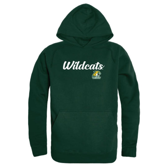 NMU Northern Michigan University Wildcats Mens Script Hoodie Sweatshirt Black
