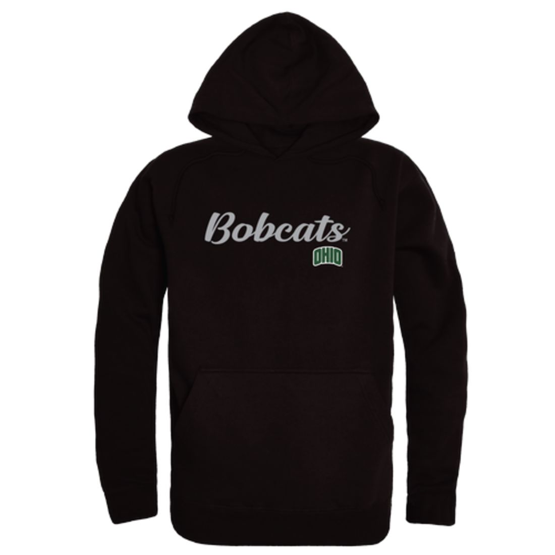 Ohio University Bobcats Mens Script Hoodie Sweatshirt Black