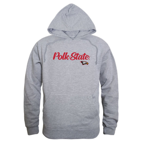 Polk State College Eagles Mens Script Hoodie Sweatshirt Black