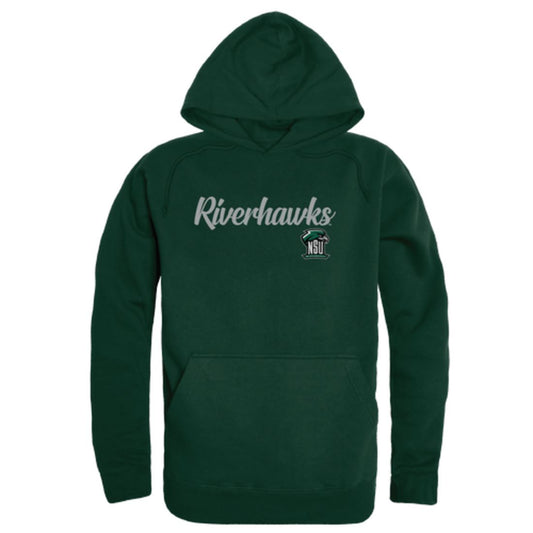 NSU Northeastern State University RiverHawks Mens Script Hoodie Sweatshirt Black
