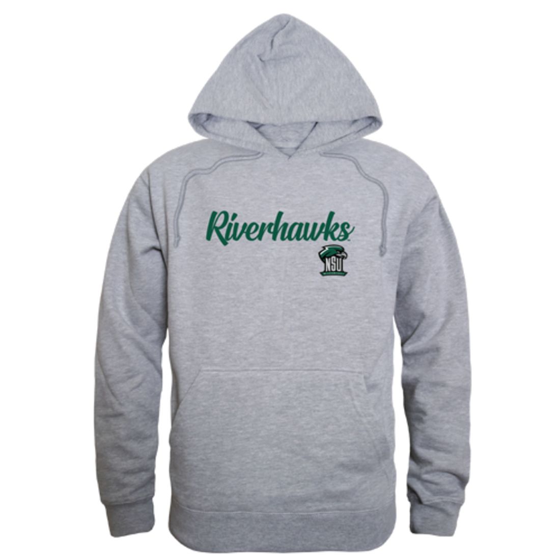 NSU Northeastern State University RiverHawks Mens Script Hoodie Sweatshirt Black