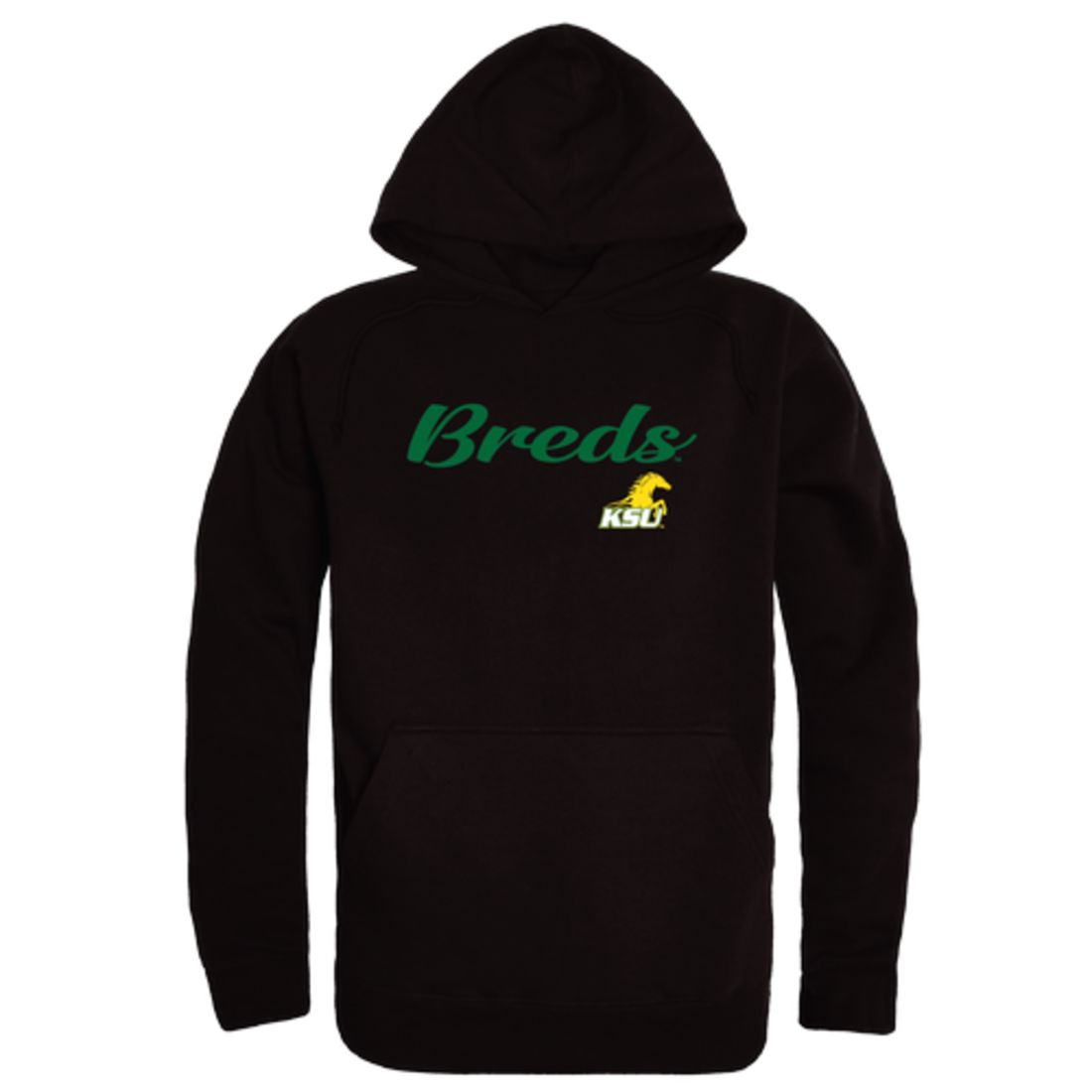 KYSU Kentucky State University Thorobreds Mens Script Hoodie Sweatshirt Black