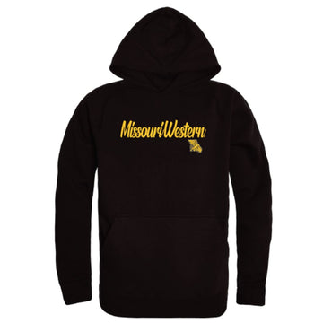 MWSU Missouri Western State University Griffons Mens Script Hoodie Sweatshirt Black