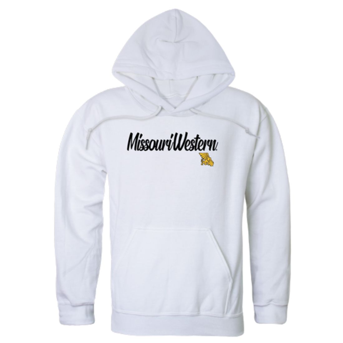 MWSU Missouri Western State University Griffons Mens Script Hoodie Sweatshirt Black