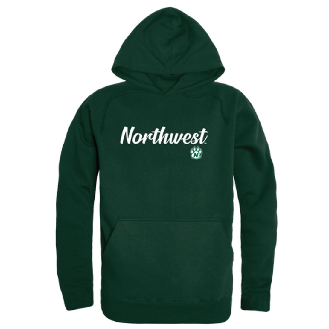NW Northwest Missouri State University Bearcat Mens Script Hoodie Sweatshirt Black