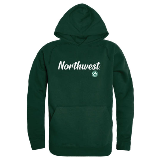 NW Northwest Missouri State University Bearcat Mens Script Hoodie Sweatshirt Black