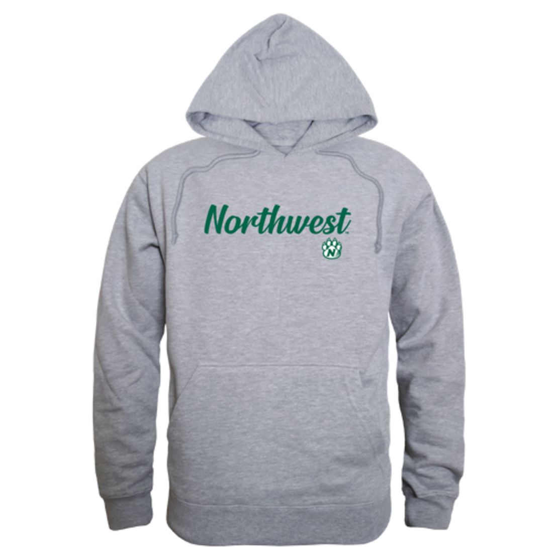 NW Northwest Missouri State University Bearcat Mens Script Hoodie Sweatshirt Black