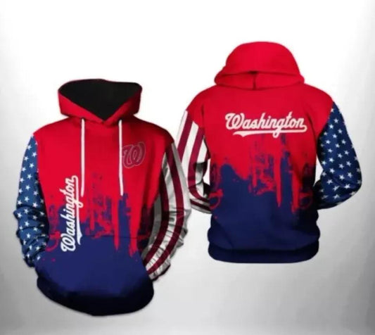 Washington Basaball Team Nationalss 3D Hoodie, MLB Hoodie Moonbestprint
