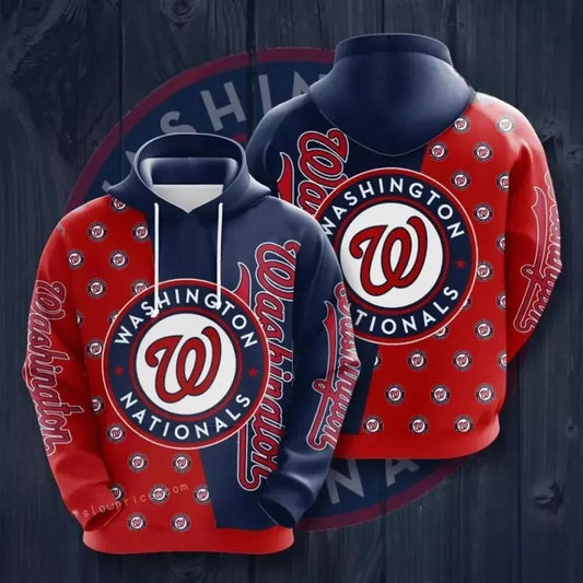 Washington Baseball Team Nationalss 3D Hoodie 2, MLB Hoodie Moonbestprint