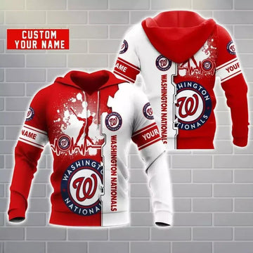 Washington Baseball Team Nationalss 3D Hoodie, MLB Hoodie Moonbestprint