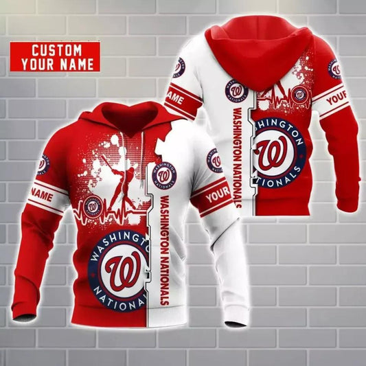 Washington Baseball Team Nationalss 3D Hoodie, MLB Hoodie Moonbestprint