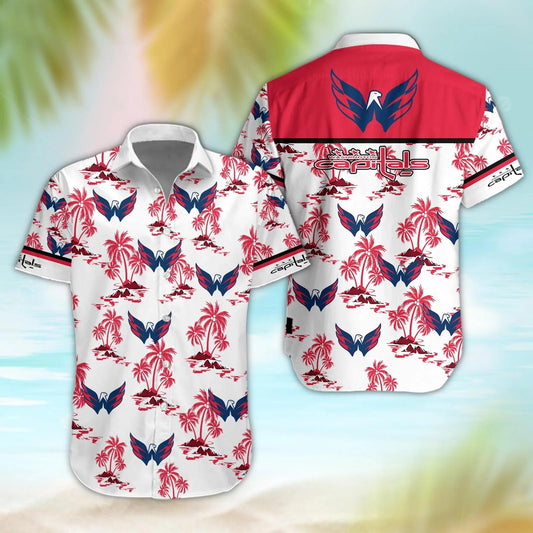 Washington Capitals Aloha Shirt, NHL Hawaiian Shirt Moonbestprint