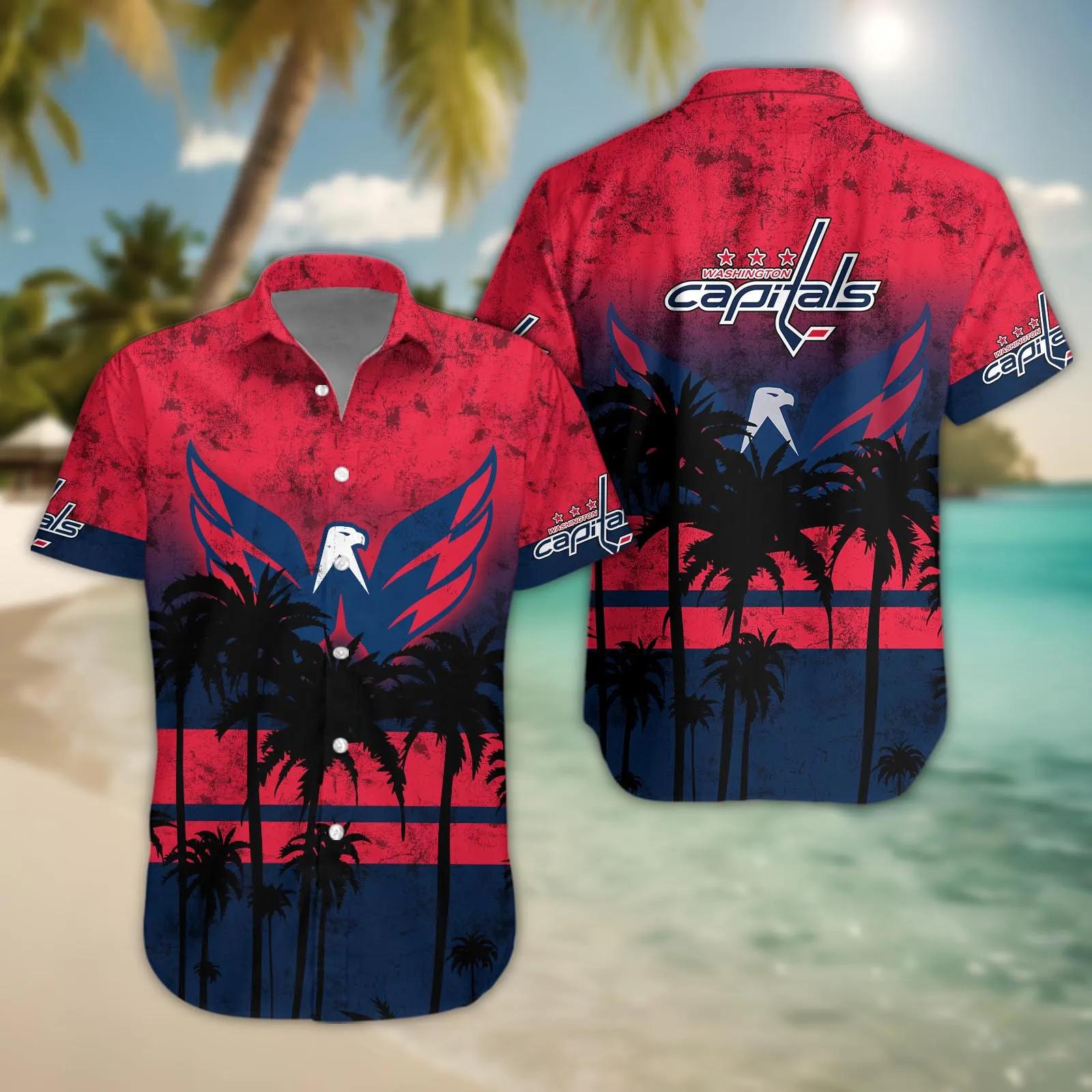 Washington Capitals Hawaii Shirt, NHL Hawaiian Shirt Moonbestprint