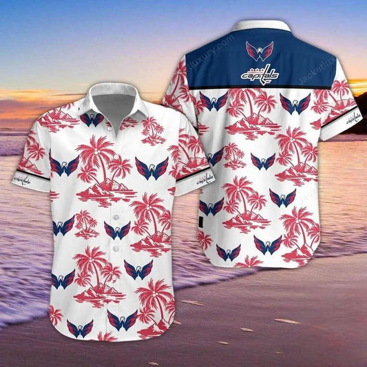Washington Capitals Summer Shirt Hawaiian Shirt, NHL Hawaiian Shirt Moonbestprint