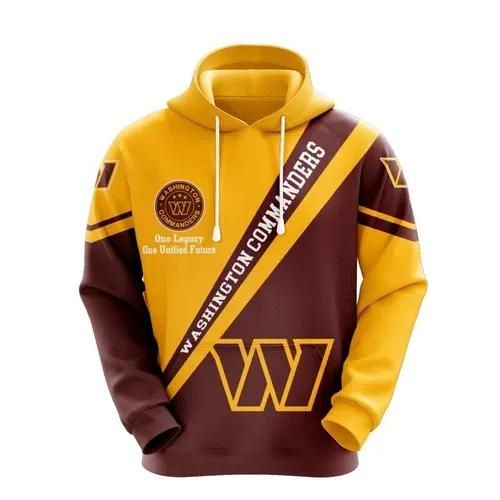 Washington Commanders 3D Hoodie 4, NFL Hoodie Moonbestprint