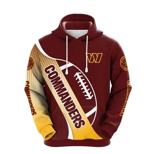 Washington Commanders 3D Hoodie 5, NFL Hoodie Moonbestprint