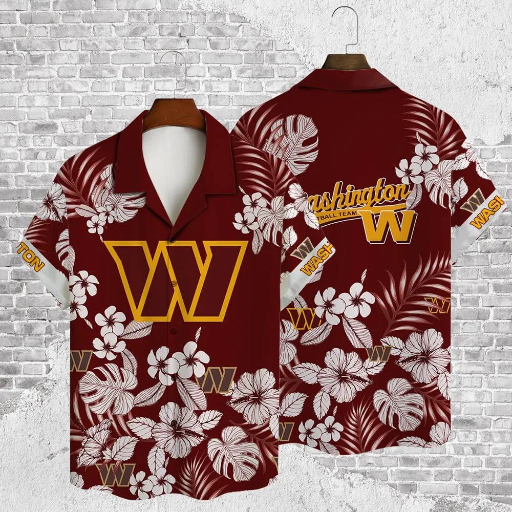 Washington Commanders AOP Hawaiian Shirt, NFL Hawaiian Shirt Moonbestprint