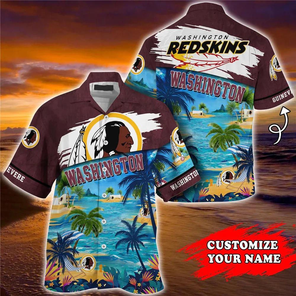 Washington Commanders Cool Hawaiian Shirt, NFL Hawaiian Shirt Moonbestprint